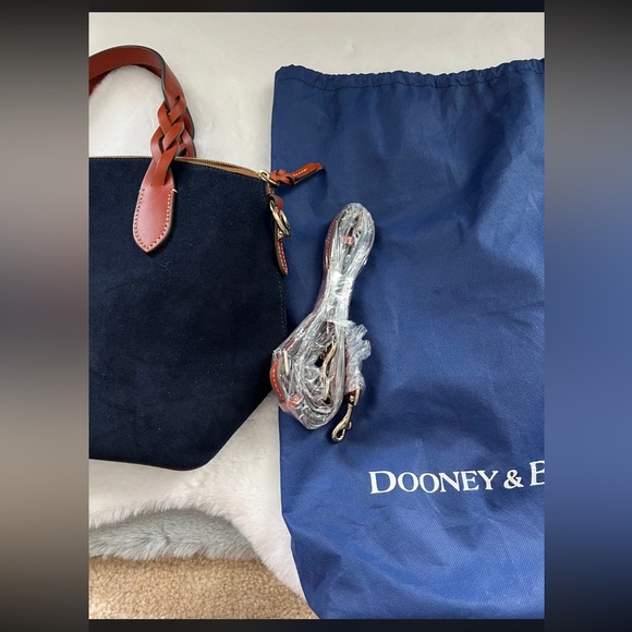 Dooney & Bourke Suede Barlow Satchel - Picture 6 of 8